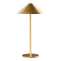**Lampe de table moderne en métal doré avec abat-jour conique**